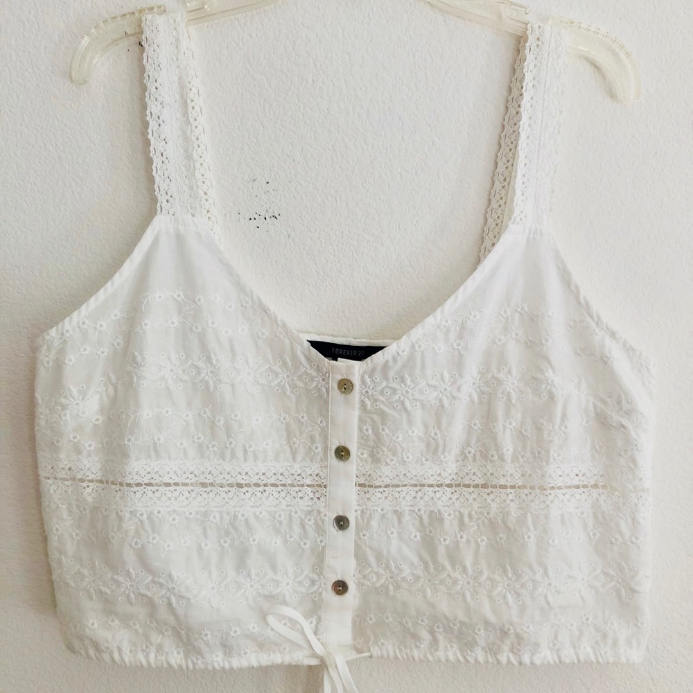 Cute embroidery tank!